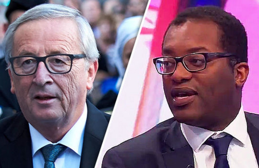 Jean-Claude Juncker and Kwasi Kwarteng