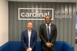 Kwasi and Chris Leonard, Cardinal's Operations Manager.