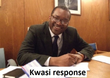 Kwasi response to constituents